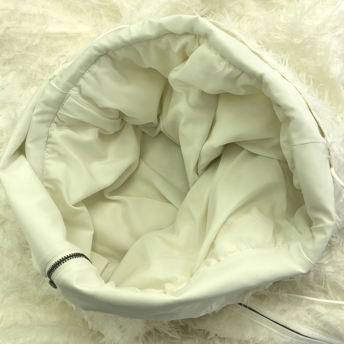 【美品】  MECRE / メクル | 2way ジャガード ボリューム キャミドレス ワンピース / 裏地付き | M | white | レディース