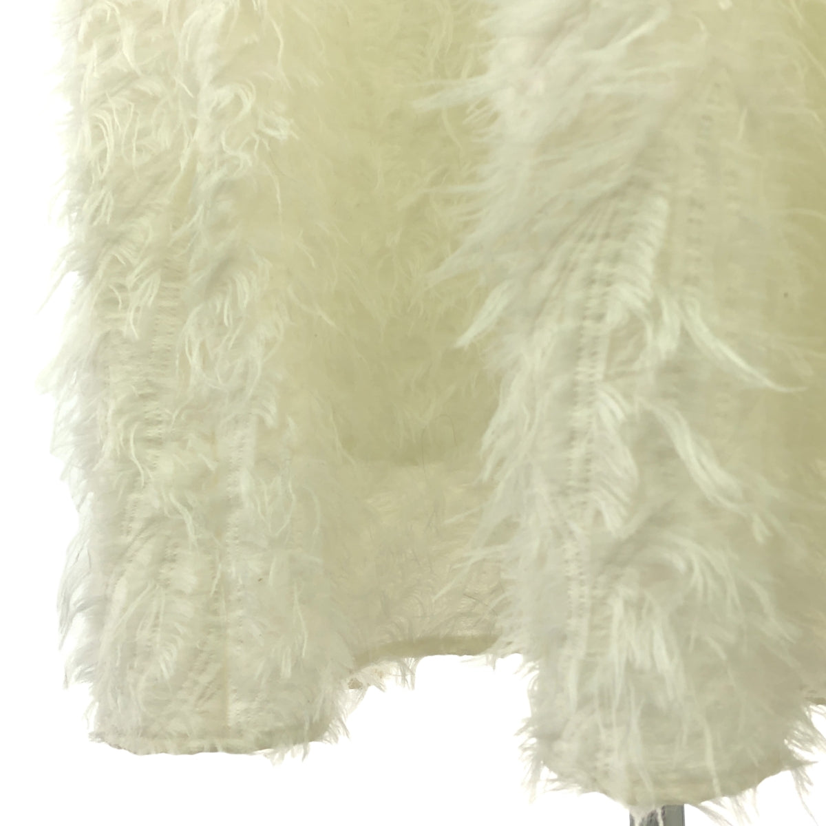 【美品】  MECRE / メクル | 2way ジャガード ボリューム キャミドレス ワンピース / 裏地付き | M | white | レディース