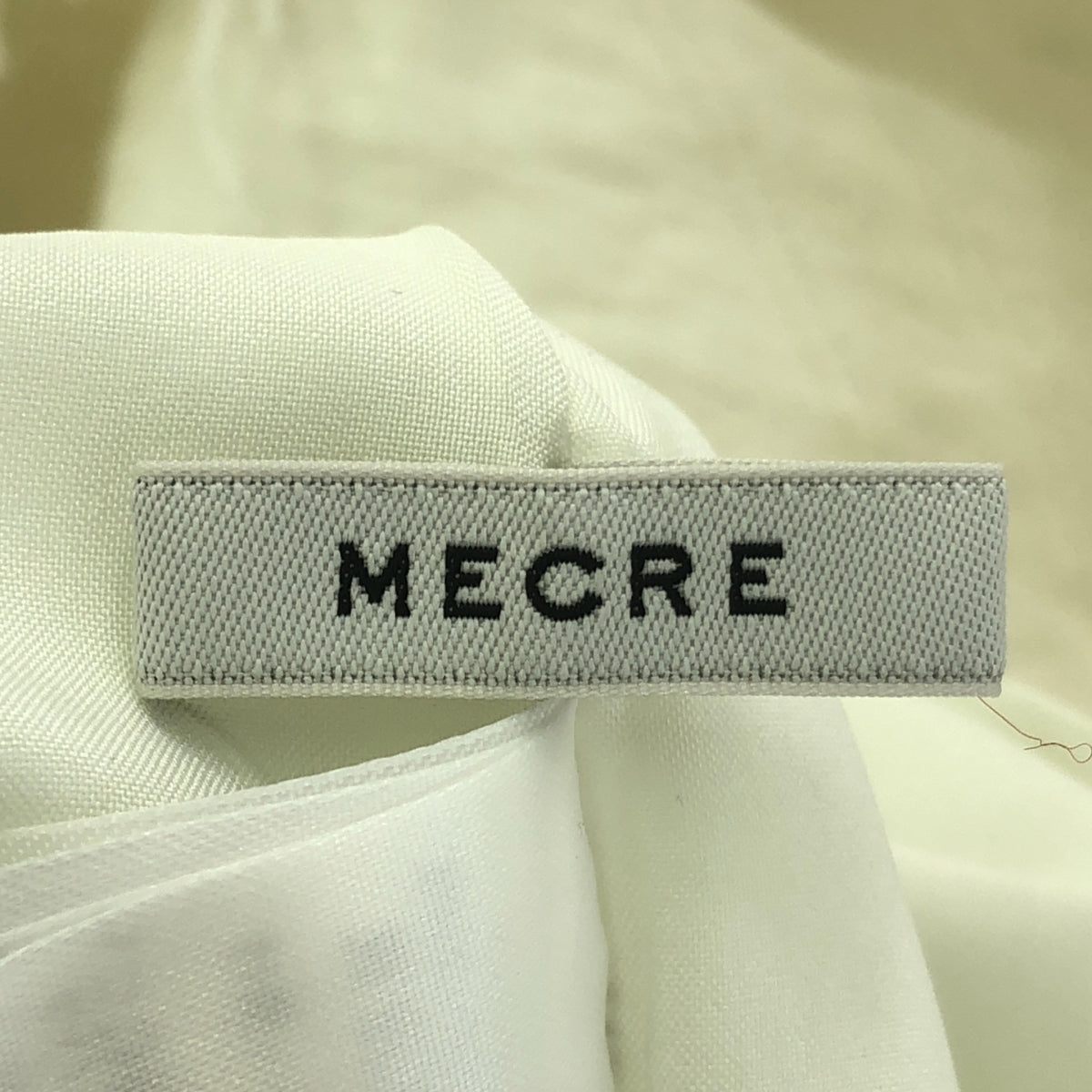 【美品】  MECRE / メクル | 2way ジャガード ボリューム キャミドレス ワンピース / 裏地付き | M | white | レディース