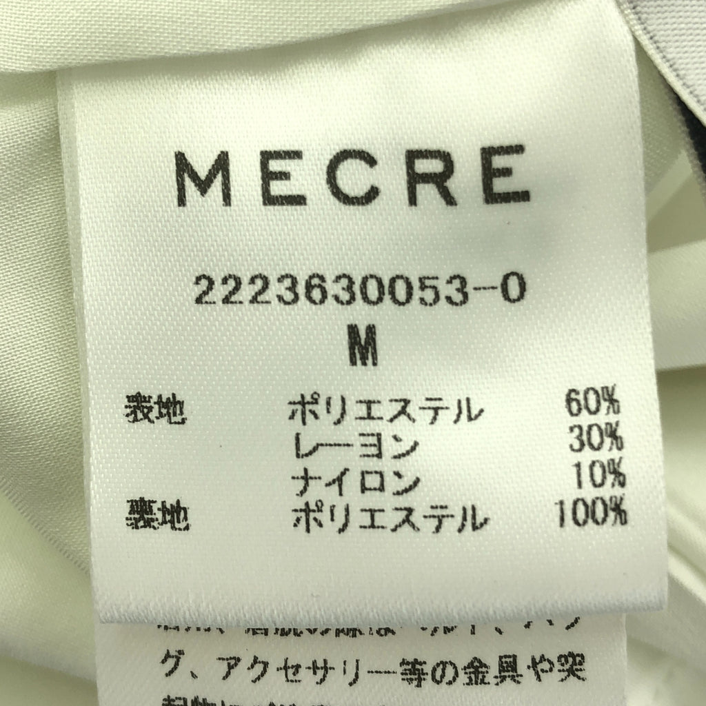 【미품】 MECRE / 메클 | 2way 자가드 볼륨 캐미 드레스 원피스 / 안감 포함 | M | white | 여성