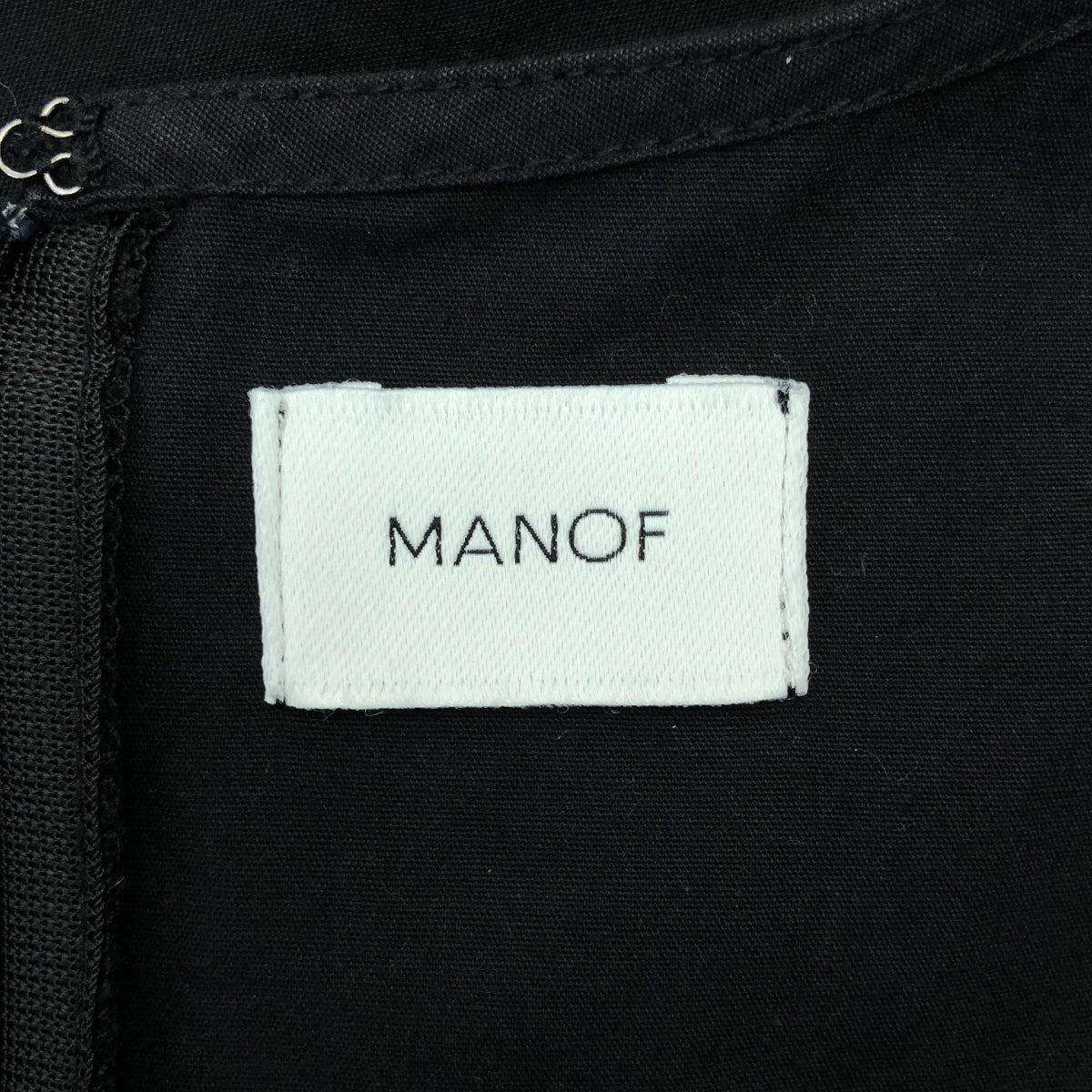 MANOF / 마노프 | VOLUME SLEEVE OP 볼륨 슬리브 원피스 | M | 블랙 | 여성