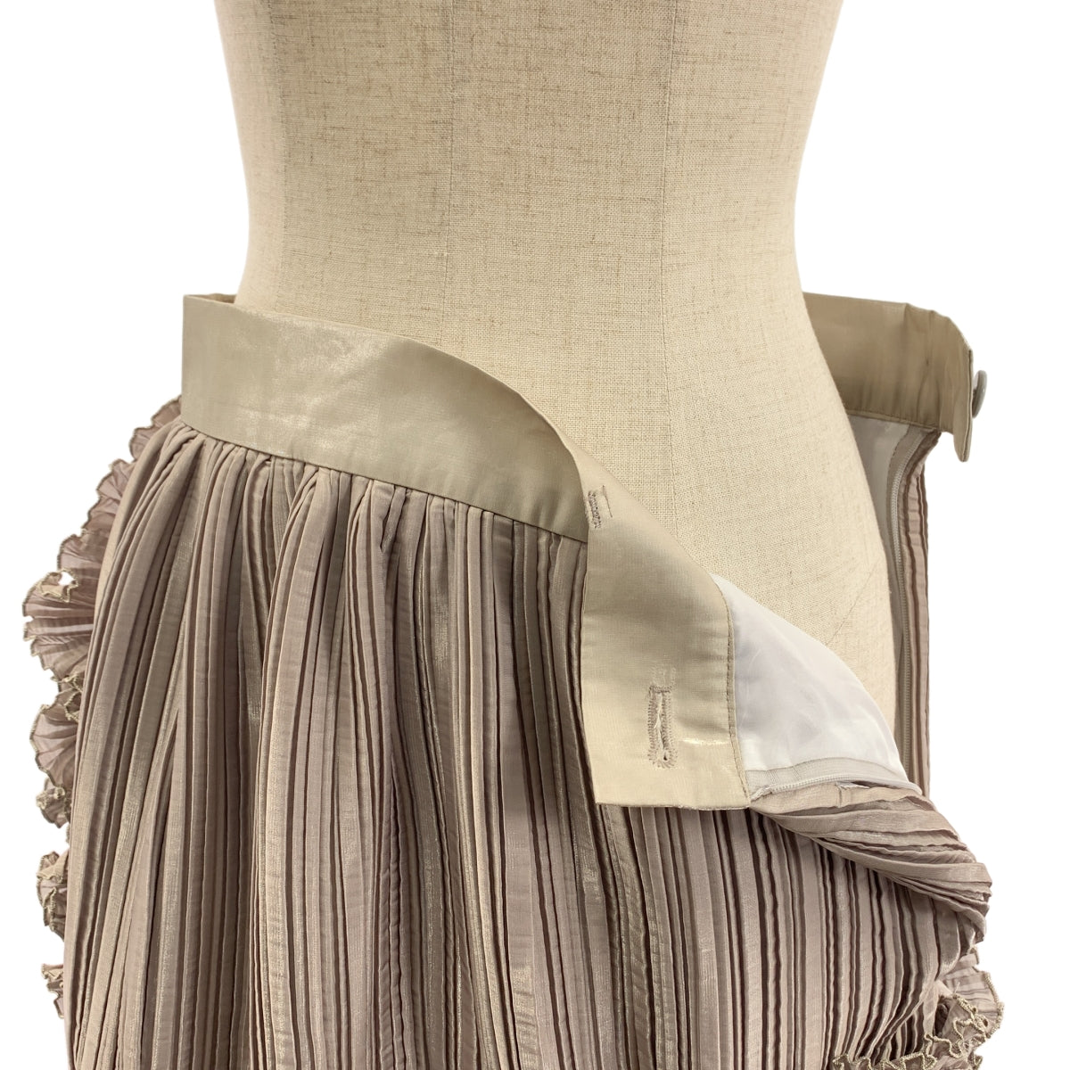 ha | za | ma / Hazama | 荷葉邊裝飾褶皺蓬鬆半身裙 / 有襯裡 | M | 女款