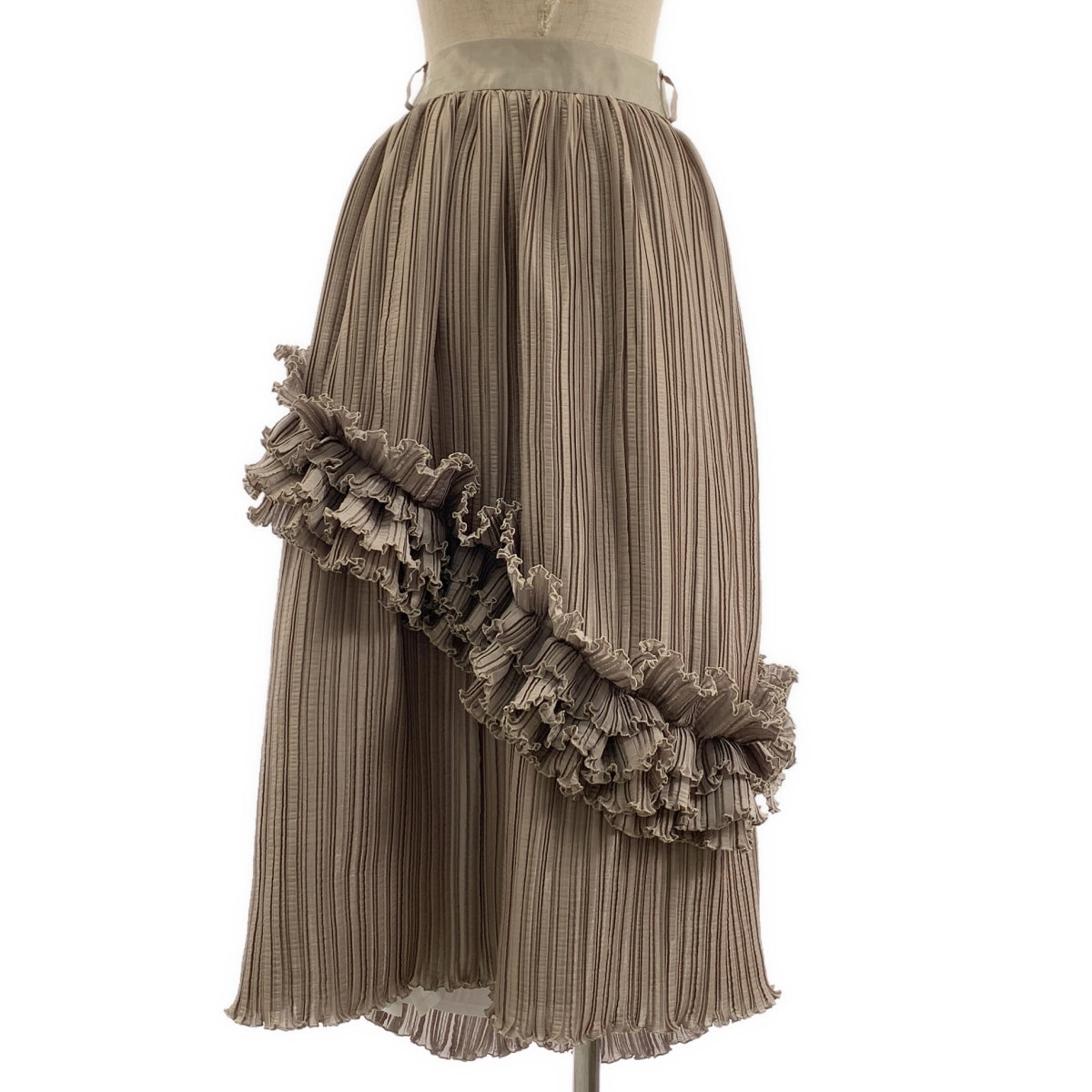 ha | za | ma / Hazama | 荷葉邊裝飾褶皺蓬鬆半身裙 / 有襯裡 | M | 女款