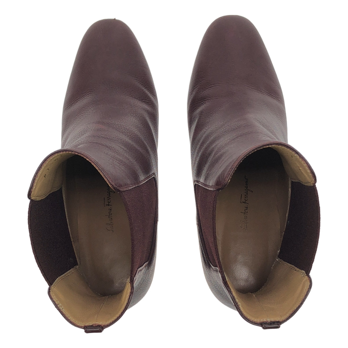 Salvatore Ferragamo | NIURI C / 側邊短靴 | 5 1/2 | 深棕色 | 女款