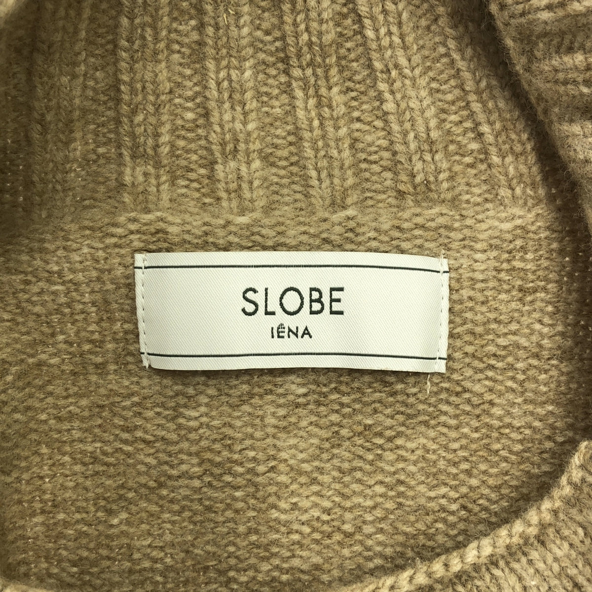 SLOBE IENA | Big Pullover Knit with Deformed Neck | F | Beige | Women's