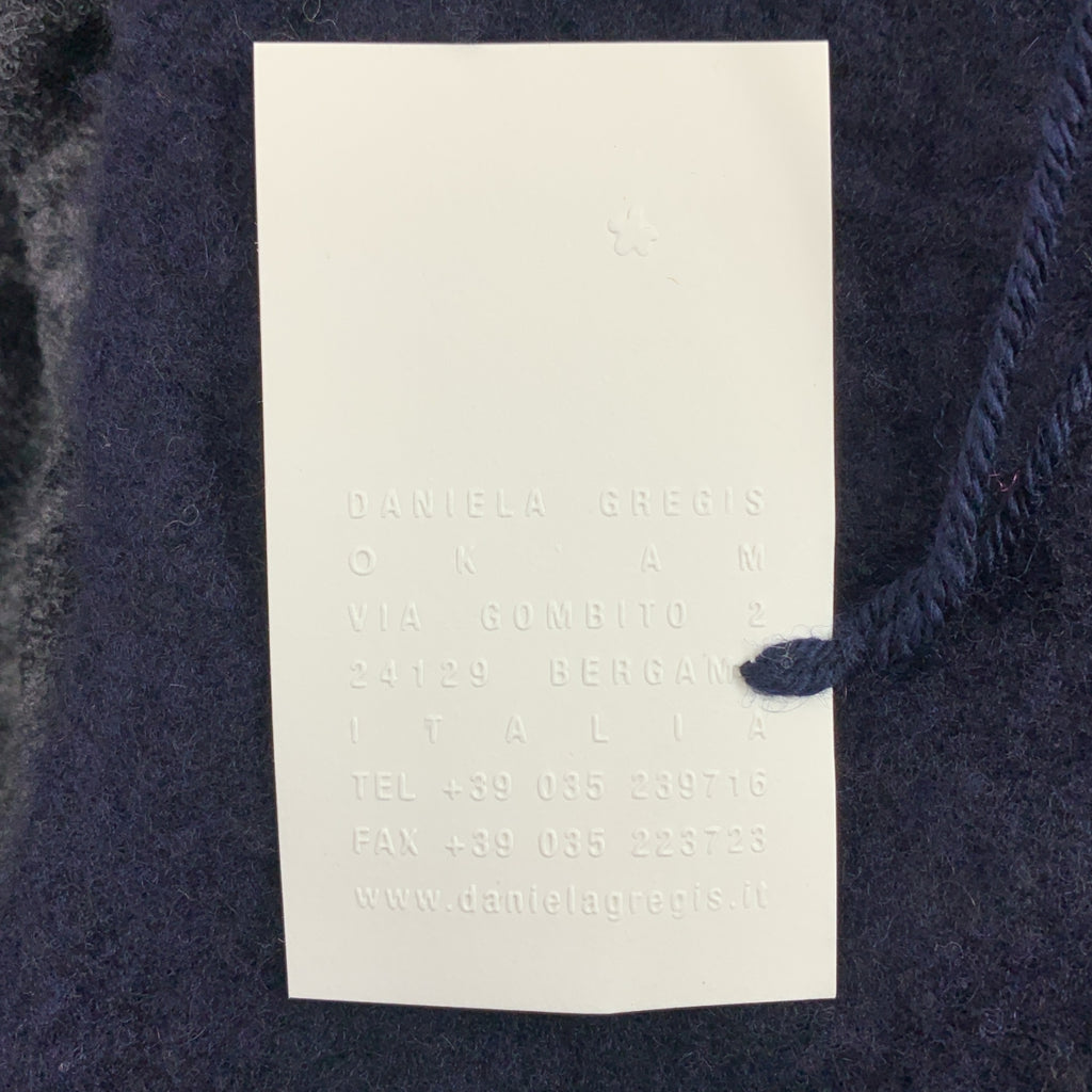 DANIELA GREGIS | 羊毛與羊絨雙面縮水無領外套 | F |