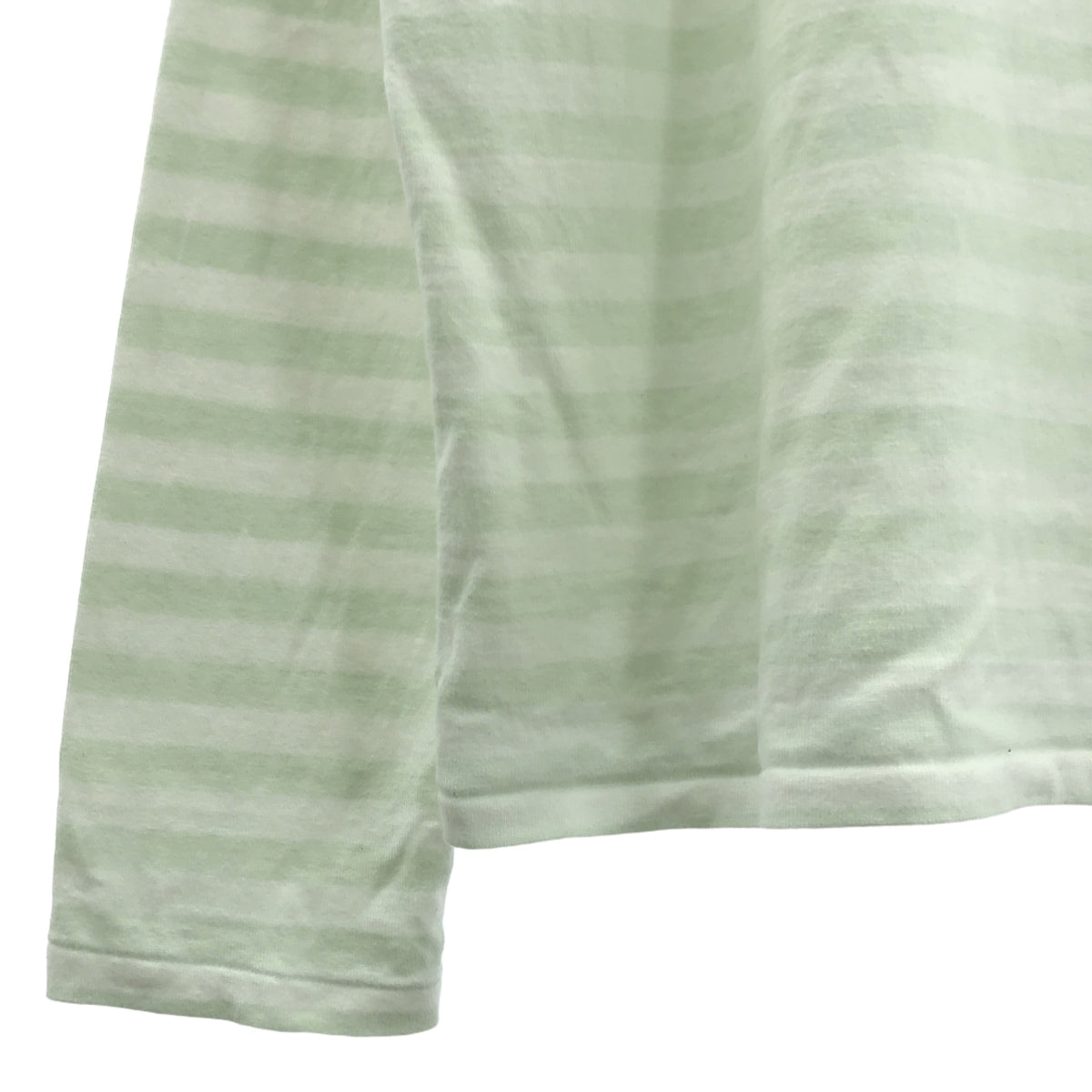 veritecoeur / Veritecoeur | 條紋長袖寬鬆剪裁與縫紉 | 2 | 白色/綠色 | 女款