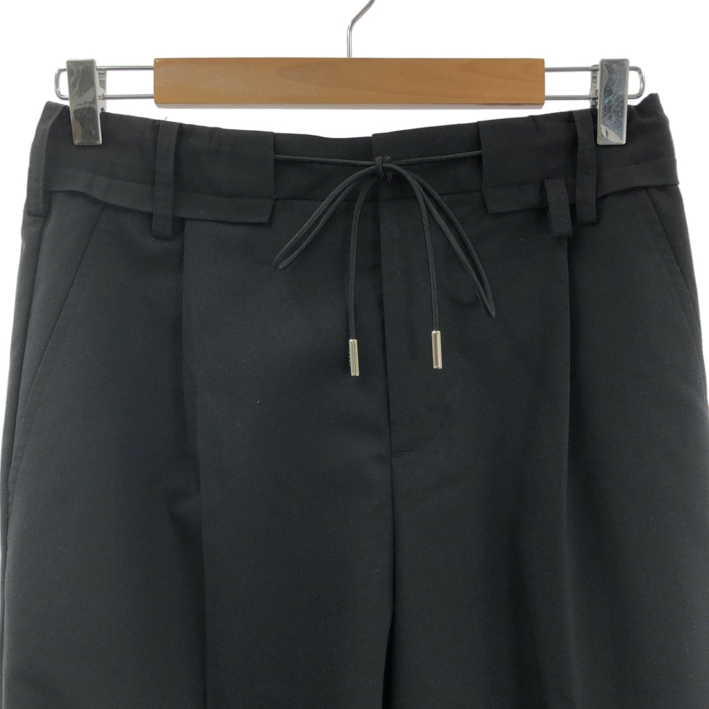 【미품】 sacai / 사카이 | 2024SS | Suiting Pants 슈팅 슬랙스 팬츠 | 블랙 | 남성