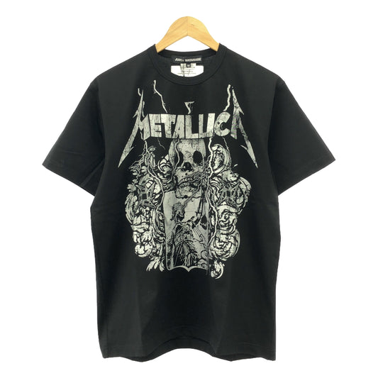 [New] JUNYA WATANABE COMME des GARCONS / Junya Watanabe | 2024SS | × METALLICA / Metallica Cotton Jersey Band T-Shirt Cut and Sewn | M | Black | Women's