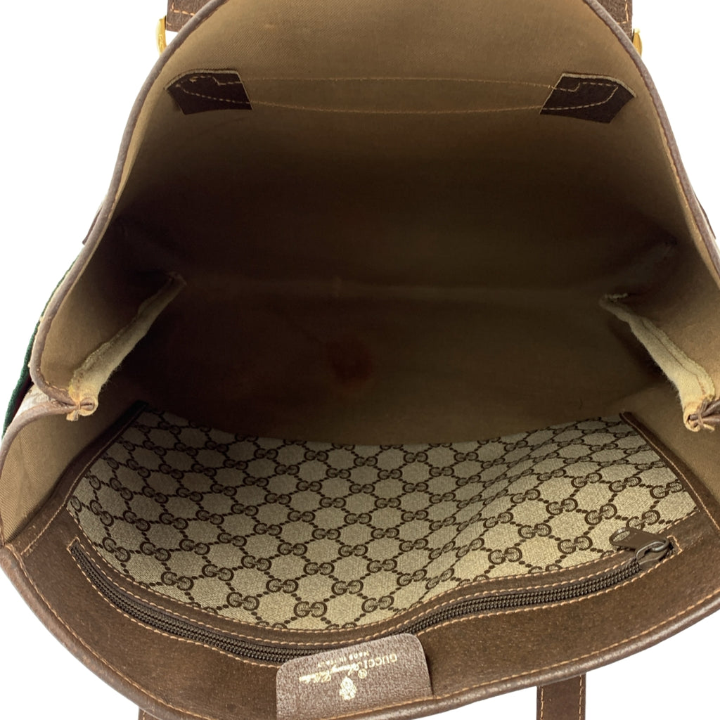 GUCCI / 구찌 | OLD / 올드 GG 스프림 로고 셰리 라인 토트 백 |