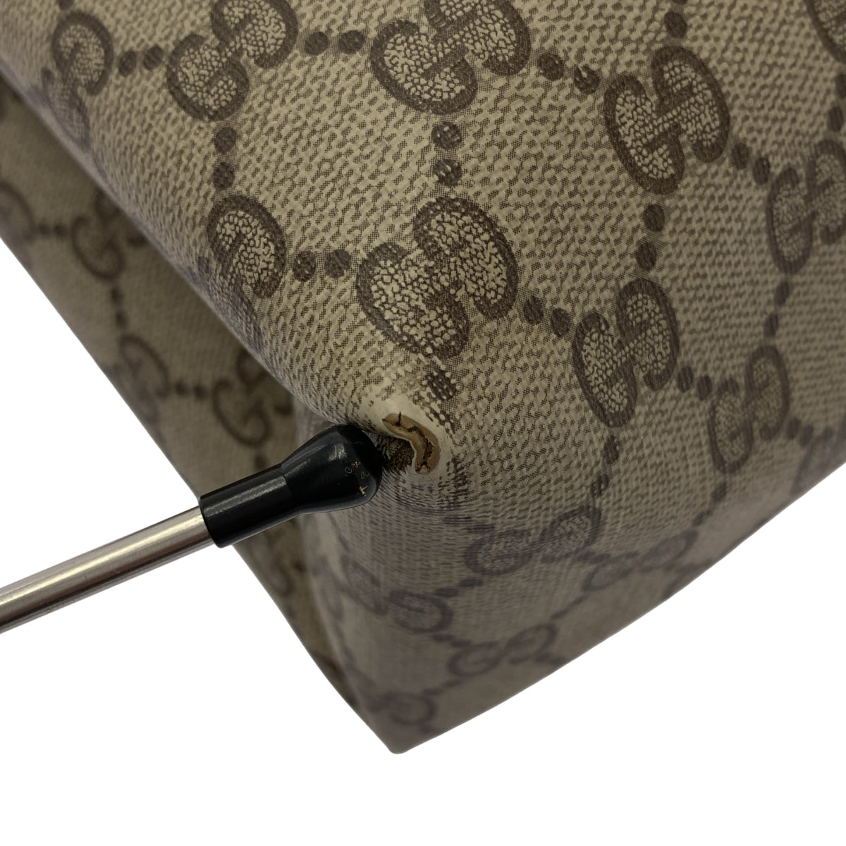 GUCCI / 구찌 | OLD / 올드 GG 스프림 로고 셰리 라인 토트 백 |