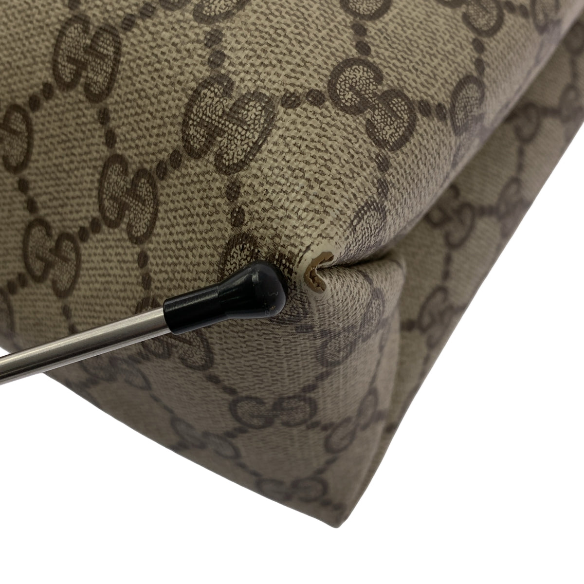 GUCCI / 구찌 | OLD / 올드 GG 스프림 로고 셰리 라인 토트 백 |