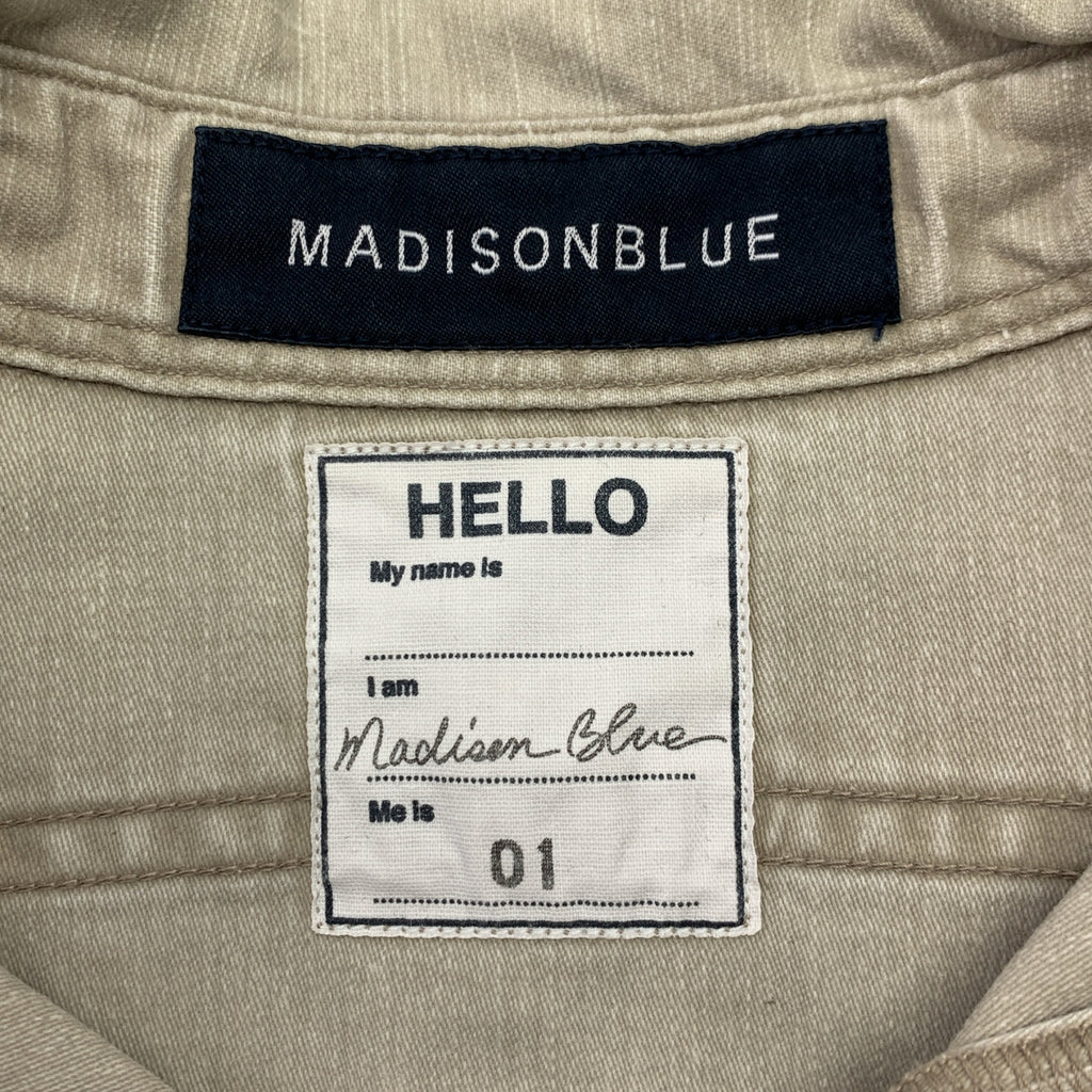 MADISON BLUE / 매디슨 블루 | HAMPTON BACK SATIN SHIRT 햄프턴 백 새틴 셔츠 | 1 | 여성