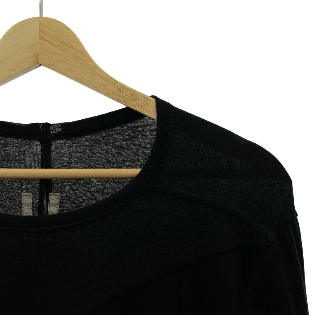 Rick Owens / リックオウエンス | 2022AW | Inhuman Draped Long-Sleeve Shirt コットン 異素材切替 変形 ドレープカットソー | L | メンズ