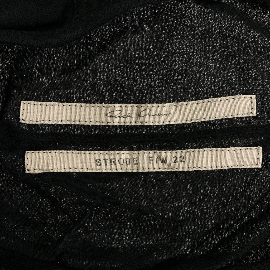 Rick Owens / リックオウエンス | 2022AW | Inhuman Draped Long-Sleeve Shirt コットン 異素材切替 変形 ドレープカットソー | L | メンズ