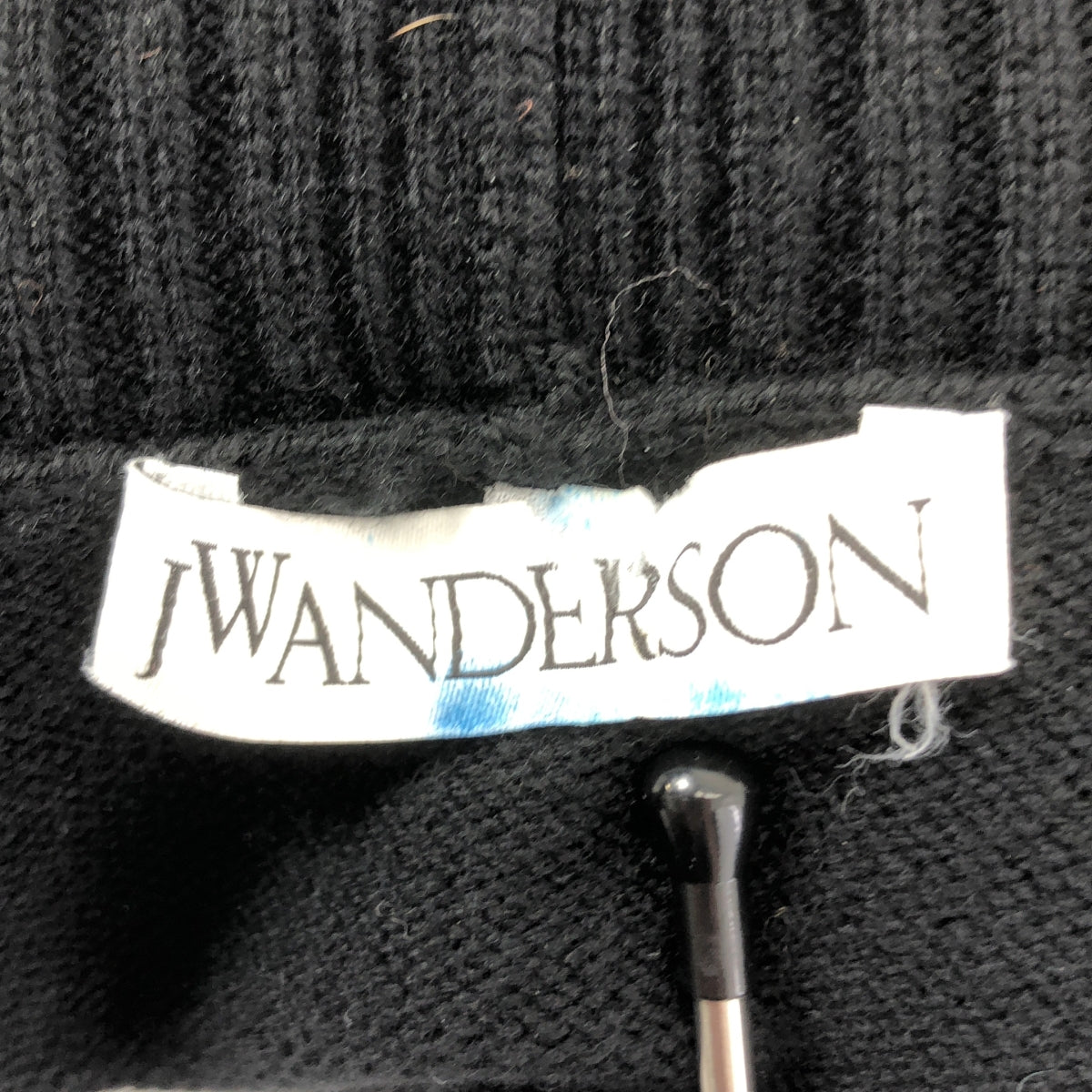 JW Anderson / 제이 더블 앤더슨 | 울 코끼리 인터샤 하이넥 니트 | S | 블랙 | 남성