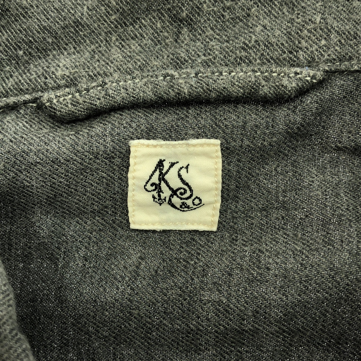 Kaptain Sunshine / 캡틴 선샤인 | 2018AW | OPEN COLLAR SHIRTS 코튼 캐시미어 오픈 컬러 셔츠 | 38 | 회색 | 남성