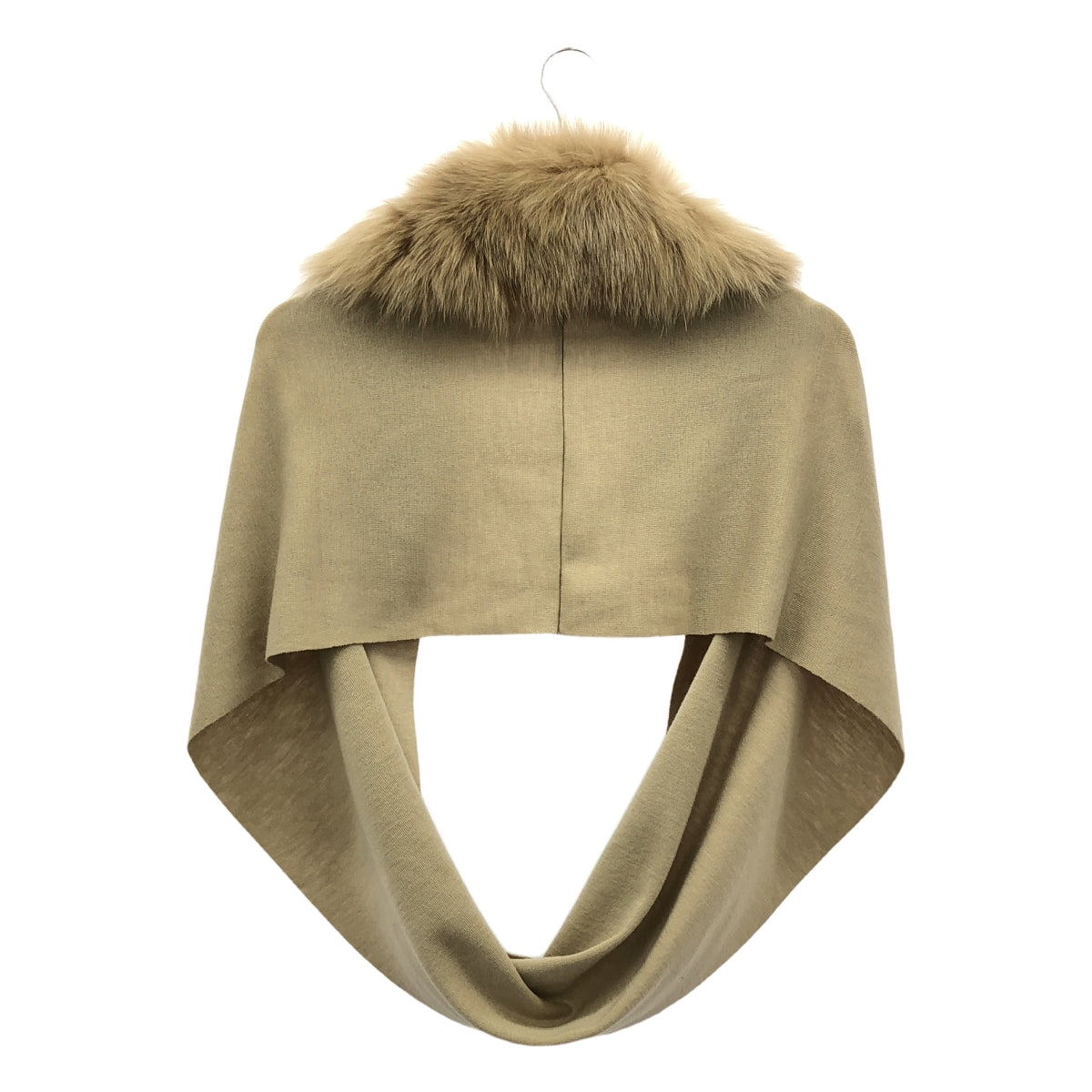 SYBILLA / シビラ | フォックスファー ニットマフラー スヌード | ベージュ | レディース