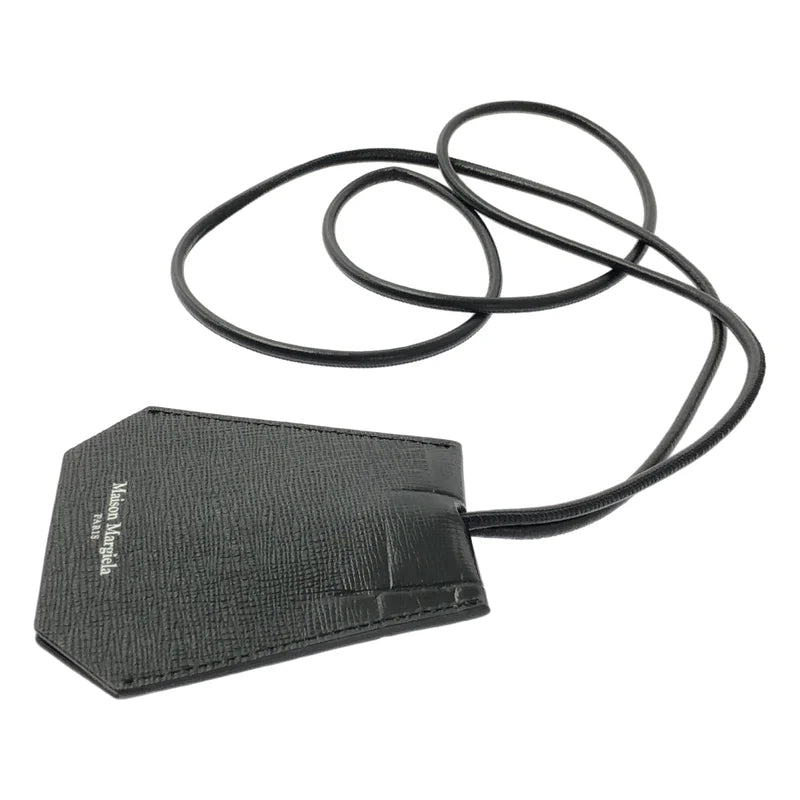 Maison Margiela / メゾンマルジェラ | レザー クロコダイル柄 クロシェット ネックストラップ キーホルダー |