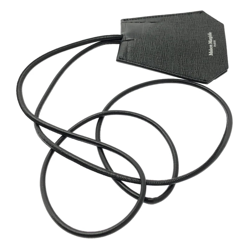 Maison Margiela / メゾンマルジェラ | レザー クロコダイル柄 クロシェット ネックストラップ キーホルダー |