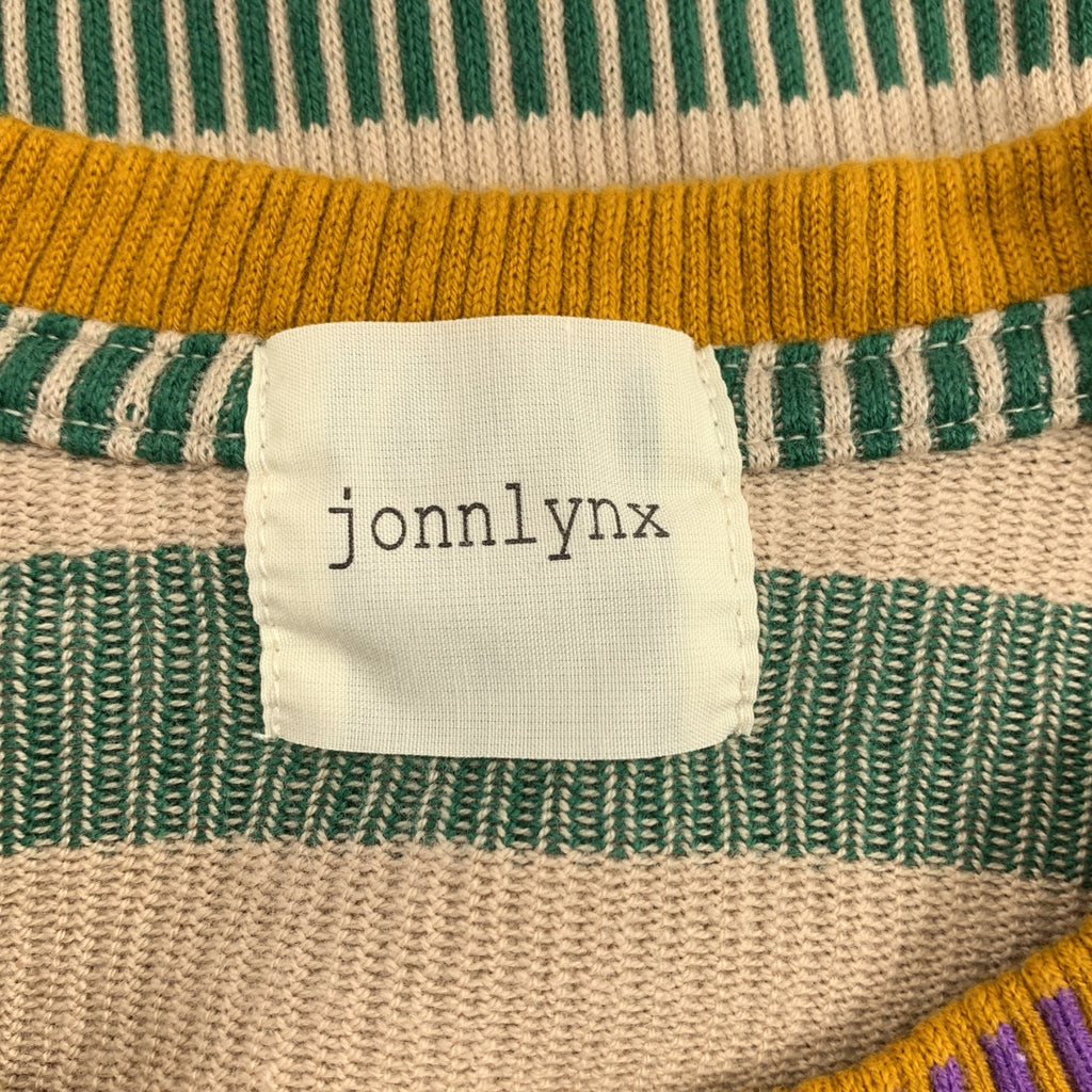 jonnlynx / ジョンリンクス | piano duo tee マルチボーダー Tシャツ | F | レディース