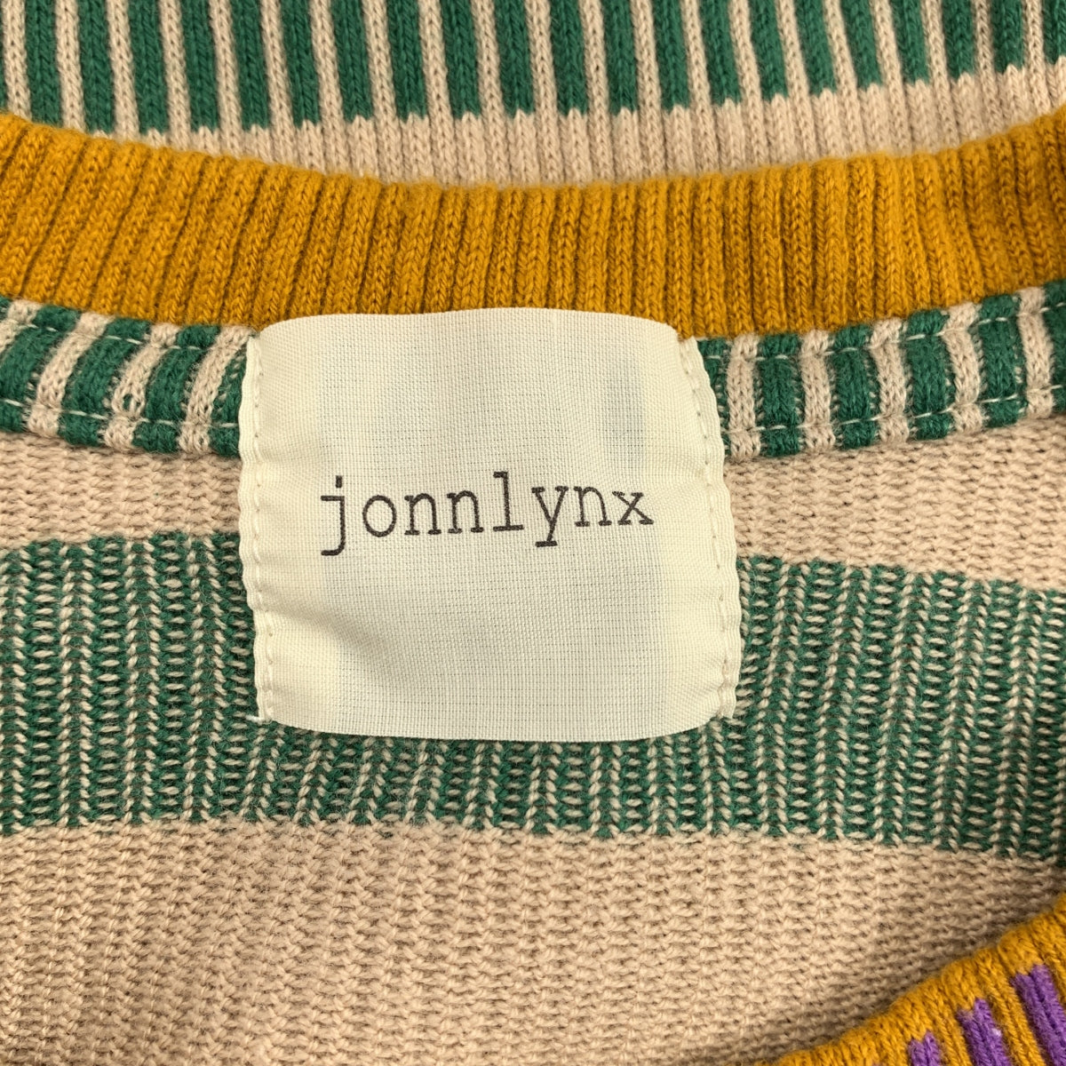 jonnlynx / ジョンリンクス | piano duo tee マルチボーダー Tシャツ | F | レディース