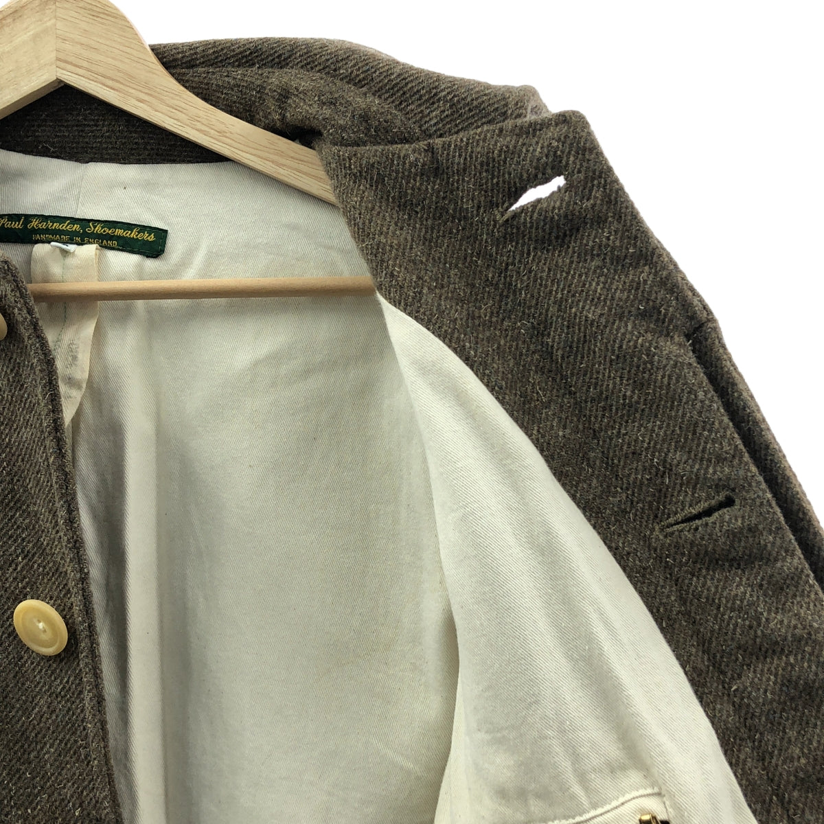 Paul Harnden / 폴하덴 | ​​Womens long Mac / 트위드 롱 맥 코트 | S |