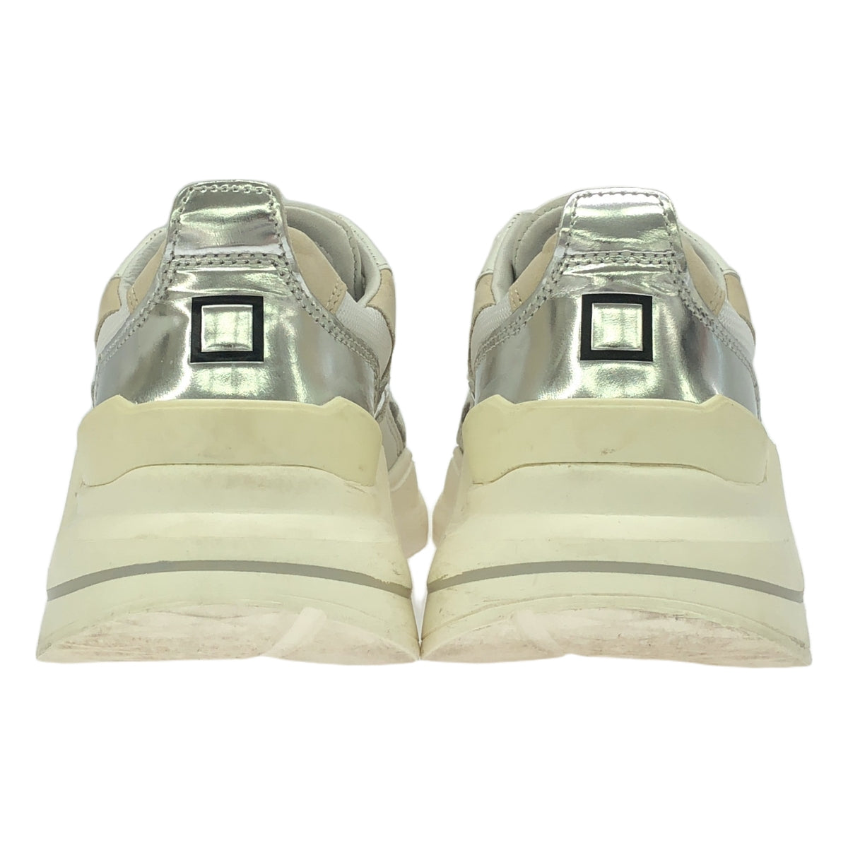 日期 / 日期 | FUGA / Fuga 皮革 Switch 低筒運動鞋 | 23.5 |白色/銀色|女性的