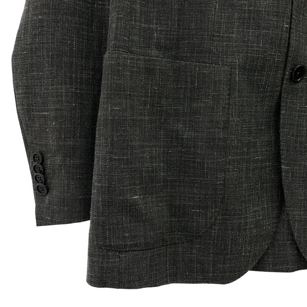 De Petrillo | 羊毛與絲綢 2B 訂製外套 | 尺寸 48 |