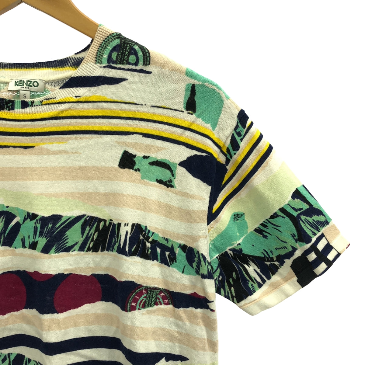 KENZO | All-over print cotton knit | S | Multicolor | Women's