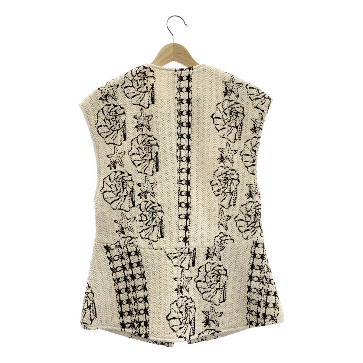 DES PRES | 貝殼印花 Russell 針織圓領馬甲/背心 | F | 女款