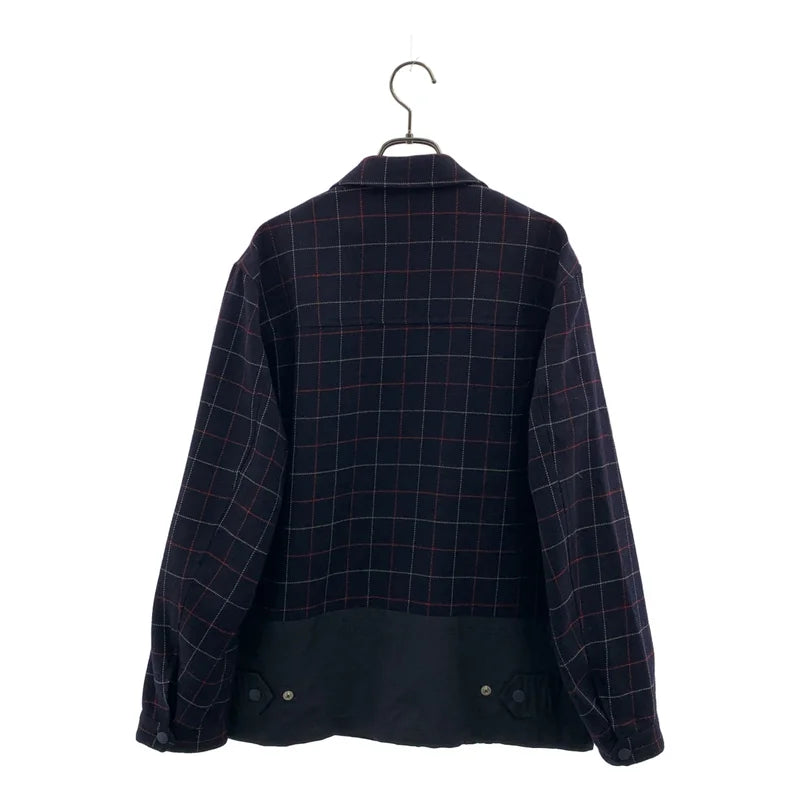 COMME des GARCONS HOMME / 꼼데가르송 옴므 | 2020AW | 울 집업 체크 재킷 | XS | 남성