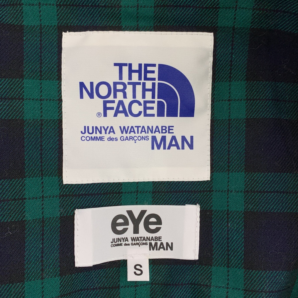 eye JUNYA WATANABE COMME des GARCONS MAN / アイジュンヤワタナベ マン | 2014AW | × THE NORTH FACE / ザノースフェイス ナイロン 異素材 切替 総柄 カモフラージュ コーデュロイ コート | S | メンズ