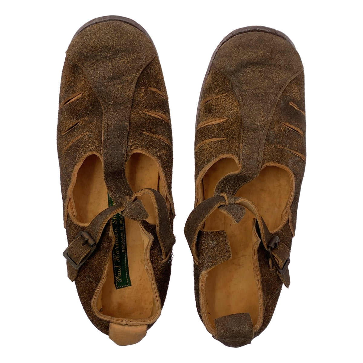 Paul Harnden / 폴 하덴 | PH3 / 가죽 T 스트랩 신발 가죽 신발 | 4.5 |