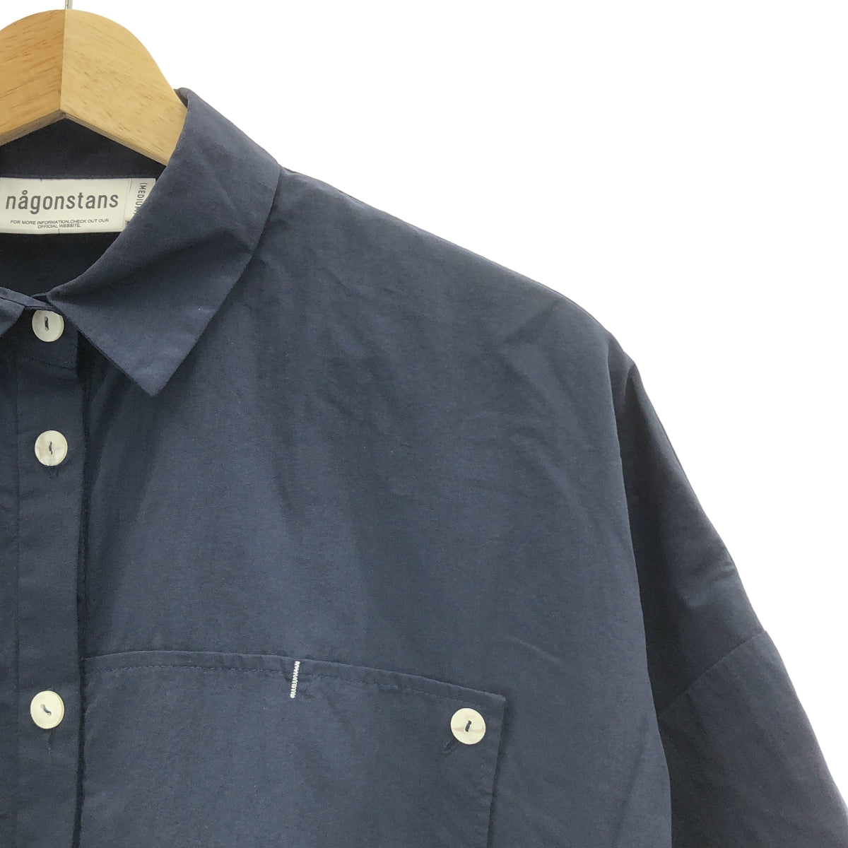 nagonstans / 나곤 스탠스 | 타스란 웨더 3/4 Sleeve SH/ 셔츠 | M | 여성