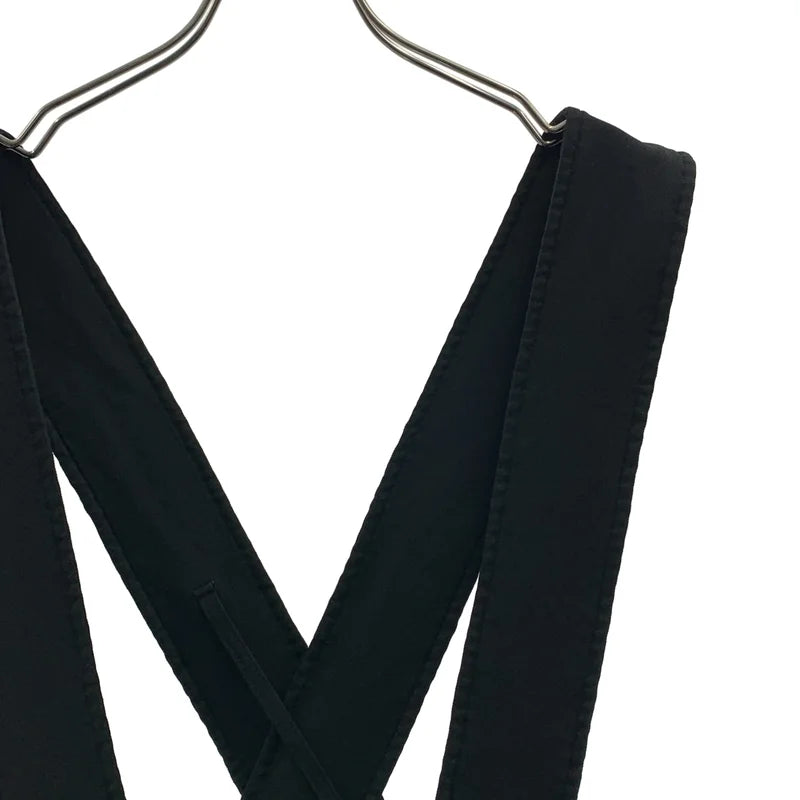 BLACK COMME des GARCONS / 블랙 꼼데가르송 | 2015SS | 폴리에스터 제품 가공 서스펜더 와이드 팬츠 | XL | 남성