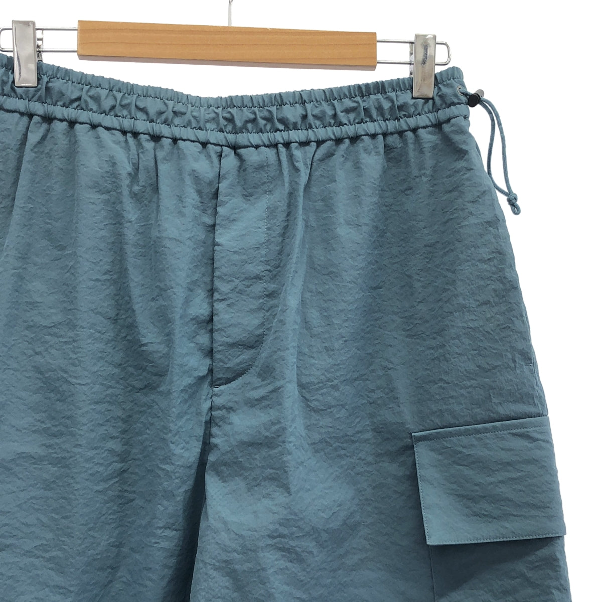 ATON / エイトン | HIGH STRETCH NYLON EASY CARGO SHORTS ハイストレッチ カーゴ ショートパンツ | 4 |