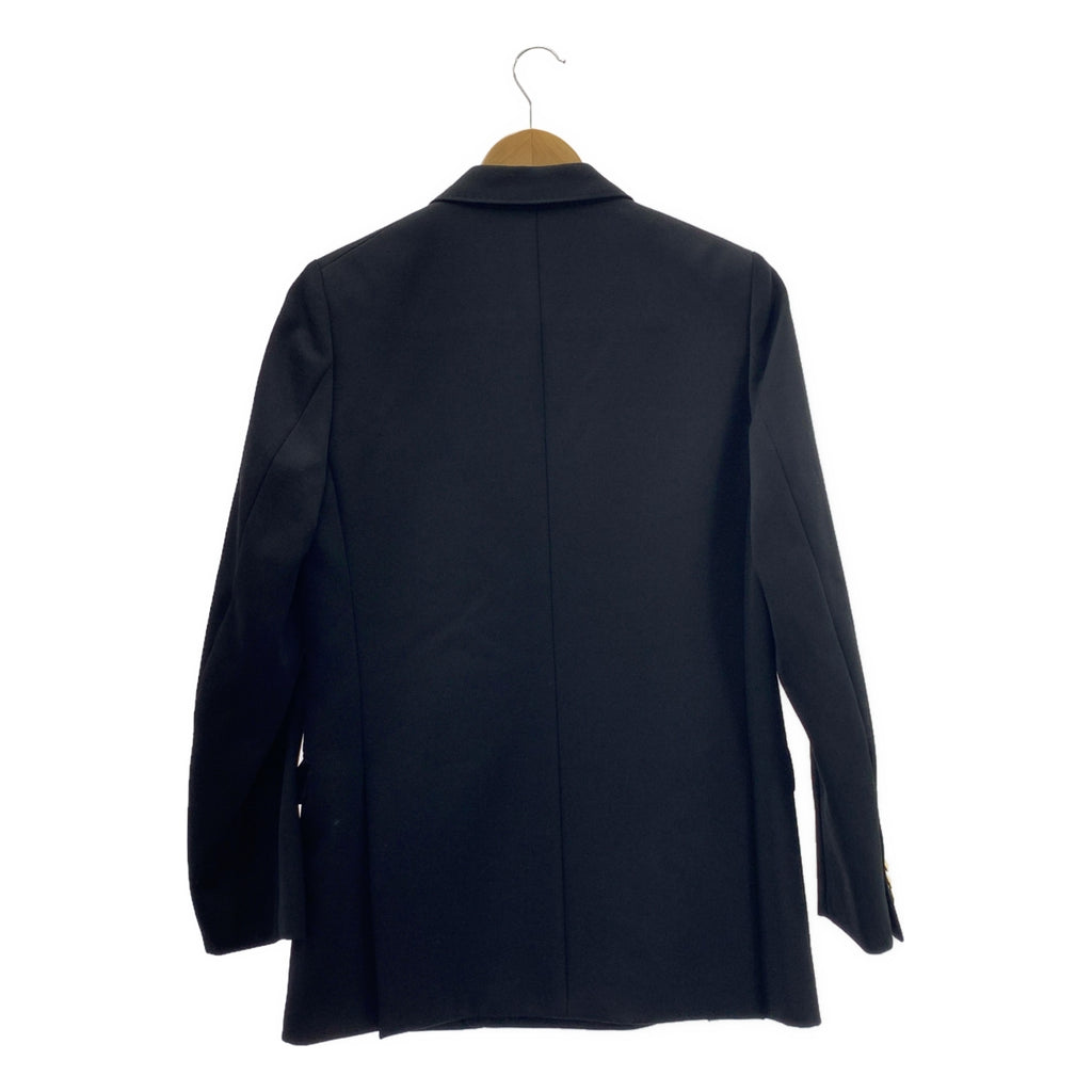 【成色極佳】UNION LAUNCH | 金色紐帶雙排扣修身西裝外套/西裝套裝，全襯裡，西褲和休閒褲 | 小號 | 黑色 | 女款