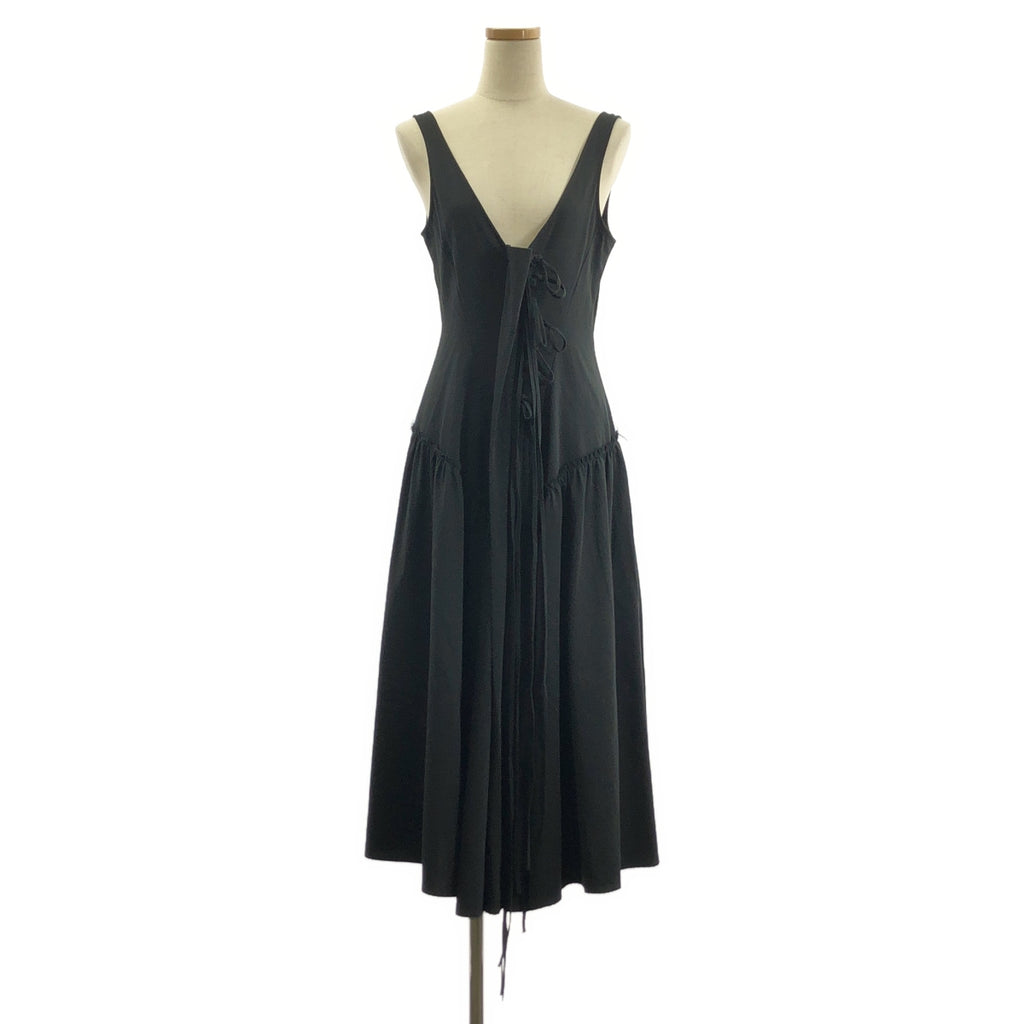 Y's / Y's Yohji Yamamoto | 2010 春夏系列 | 繫帶褶皺連身裙，附口袋 | 1 | 女裝