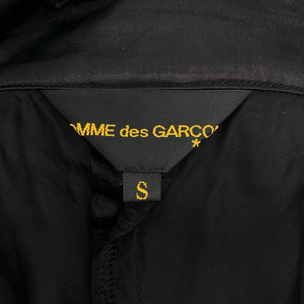 COMME des GARCONS / コムデギャルソン | 2019SS | 異素材 切替 変形 ドッキング フルジップ ロングジャケット フーディ | S | レディース