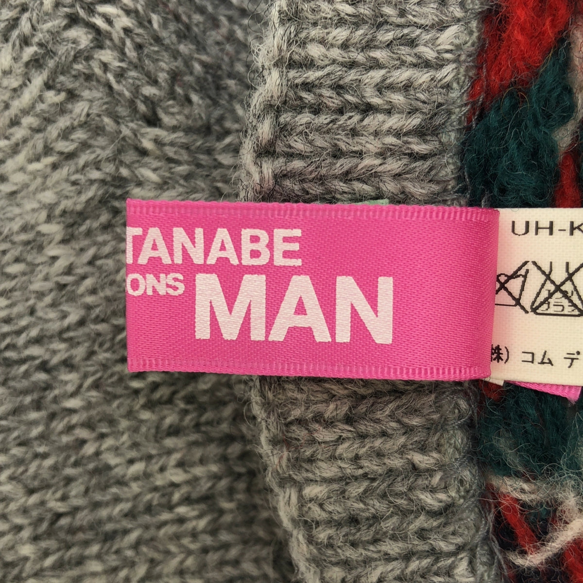 JUNYA WATANABE MAN PINK / ジュンヤワタナベマンピンク | ノルディック柄 ウール ソックス | グレー