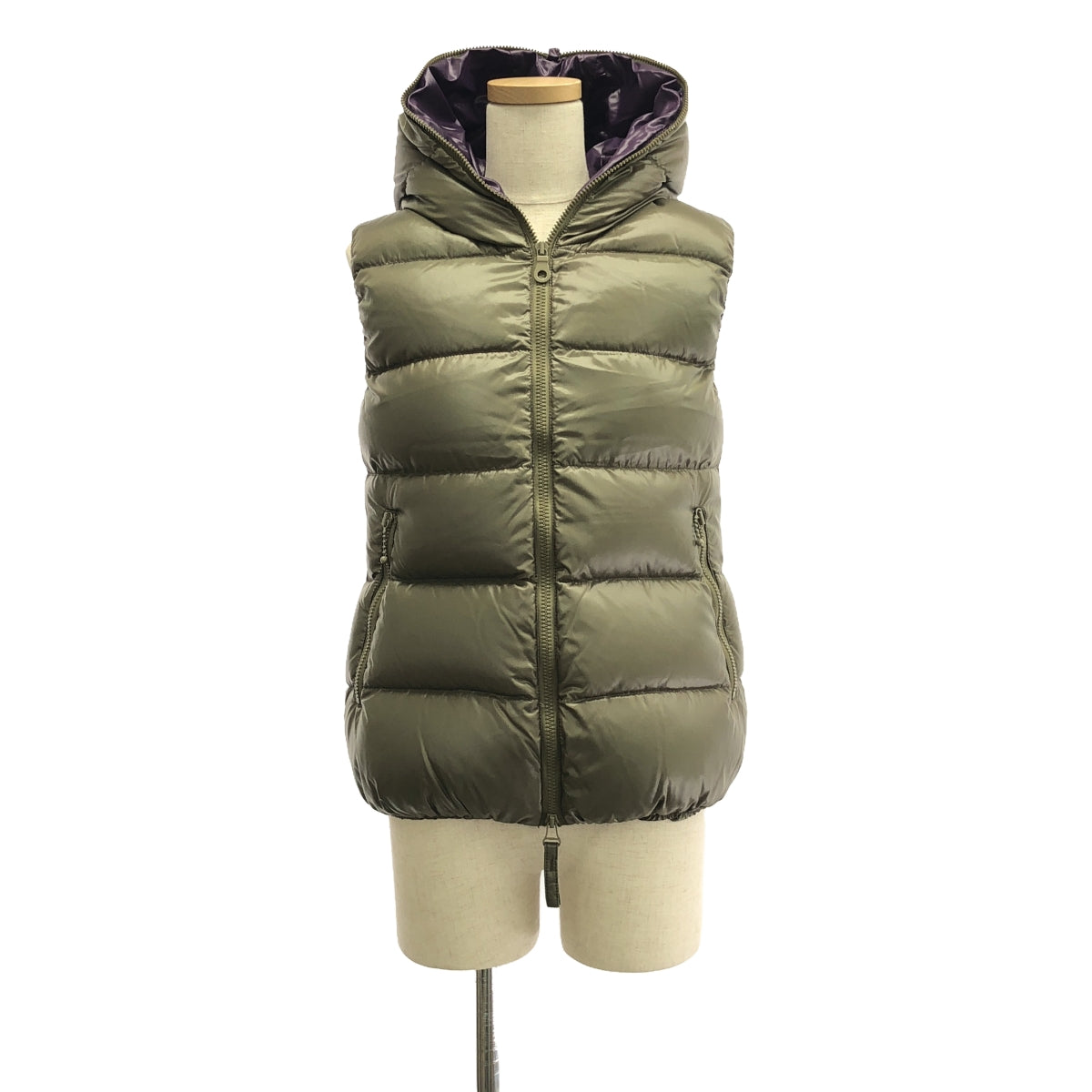 【美品】  DUVETICA / デュベティカ | FEBE ダウンベスト | 40 | カーキ/パープル | レディース