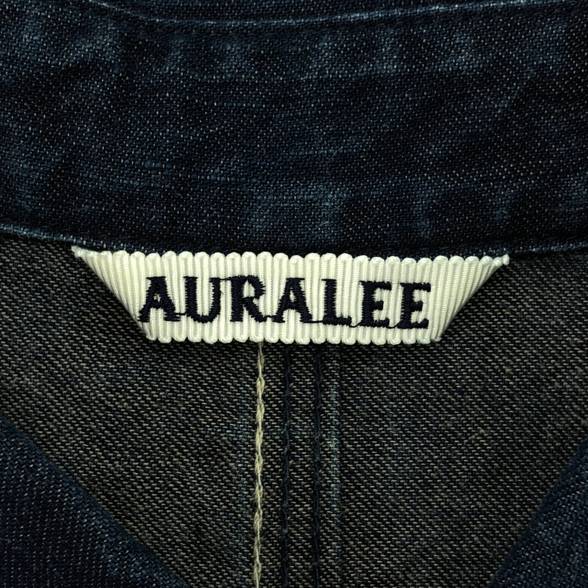 AURALEE / オーラリー | 2021SS | HARD TWIST LIGHT DENIM ONE-PIECE ハードツイスト ライトデニム ノースリーブワンピース | 0 | レディース