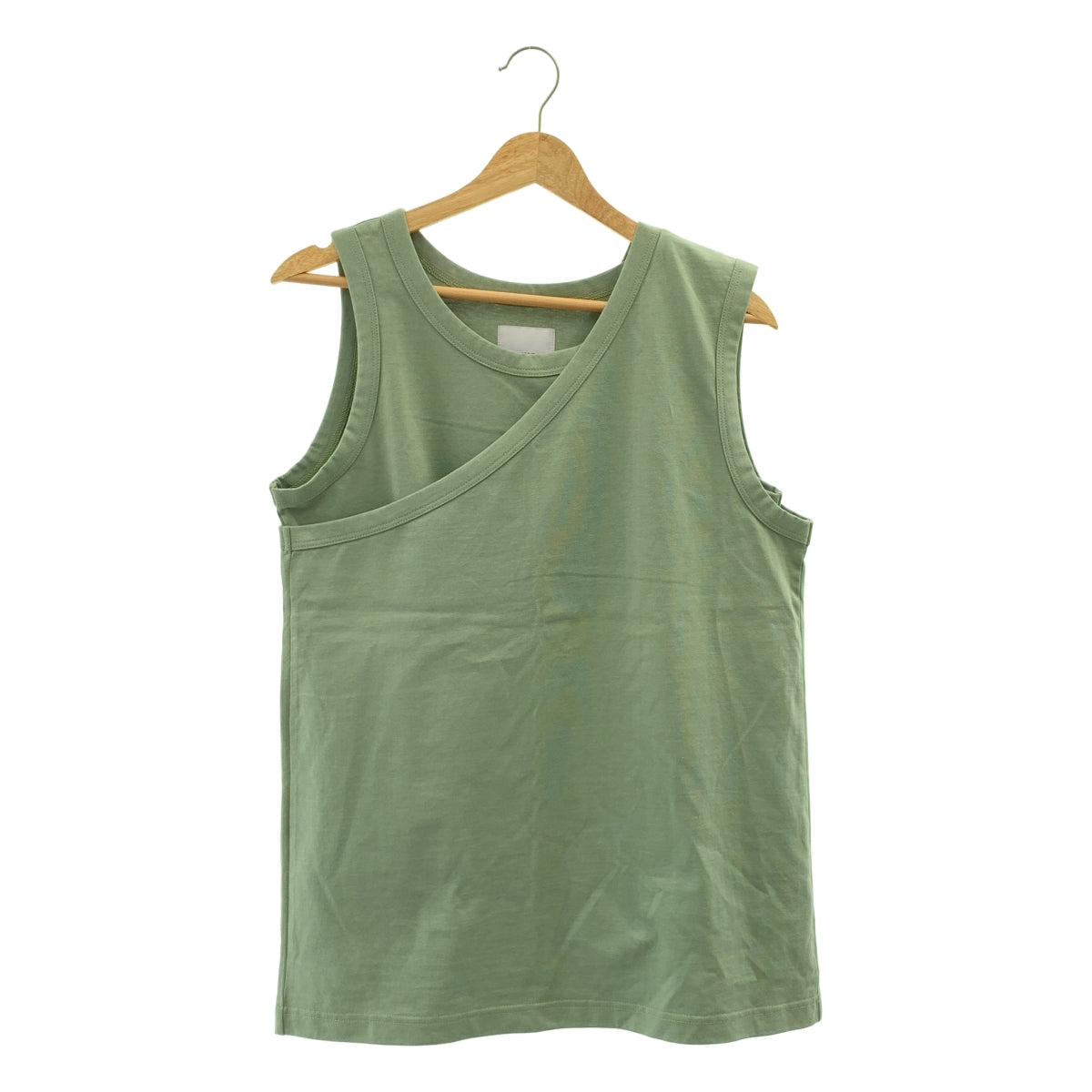 ANTHOM / 앤텀 | 코튼 레이어드 탱크 탑 컷소우 티셔츠 | 38 |