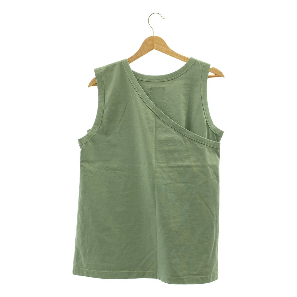 ANTHOM / 앤텀 | 코튼 레이어드 탱크 탑 컷소우 티셔츠 | 38 |