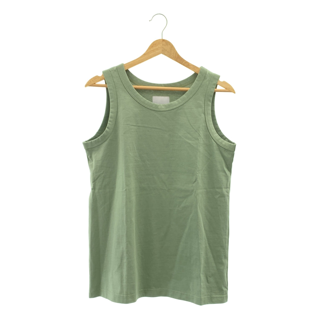 ANTHOM / 앤텀 | 코튼 레이어드 탱크 탑 컷소우 티셔츠 | 38 |