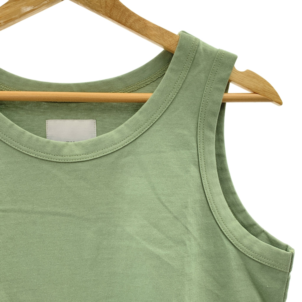 ANTHOM / 앤텀 | 코튼 레이어드 탱크 탑 컷소우 티셔츠 | 38 |