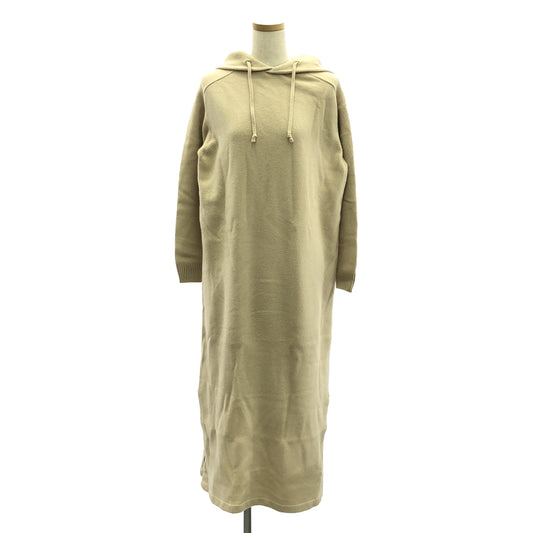 BATONER | Hooded knit dress | Beige | Women's