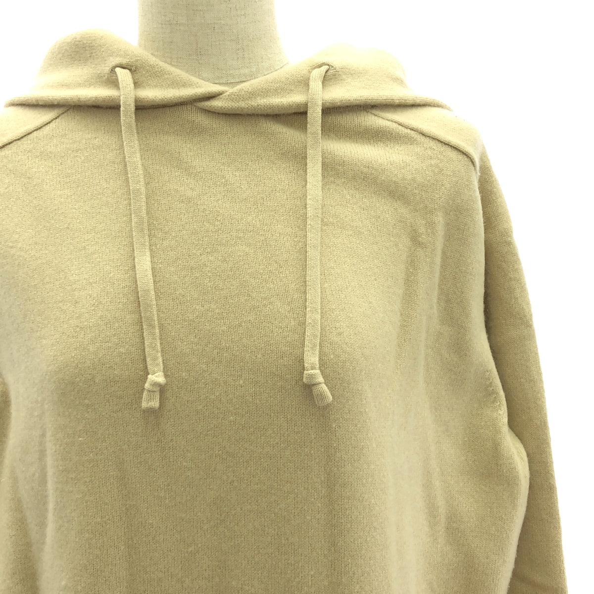 接力棒 |連帽針織洋裝 |米色 |女性的