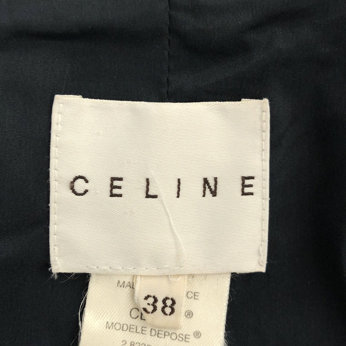 CELINE / 셀린느 | 코튼 트렌치 코트 | 38 | 네이비 | 여성